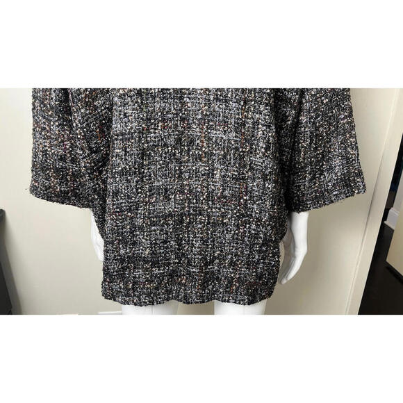 Eskandar O/S LUX Oversized Rich Tweed Boucle Coat Jacket 0 - Picture 8 of 14